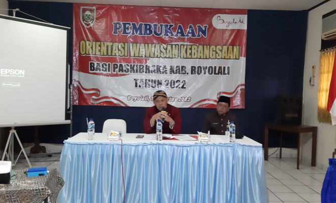 Pembukaan Orientasi Wawasan Kebangsaan Bagi Paskibraka Kabupaten Boyolali Tahun 2022